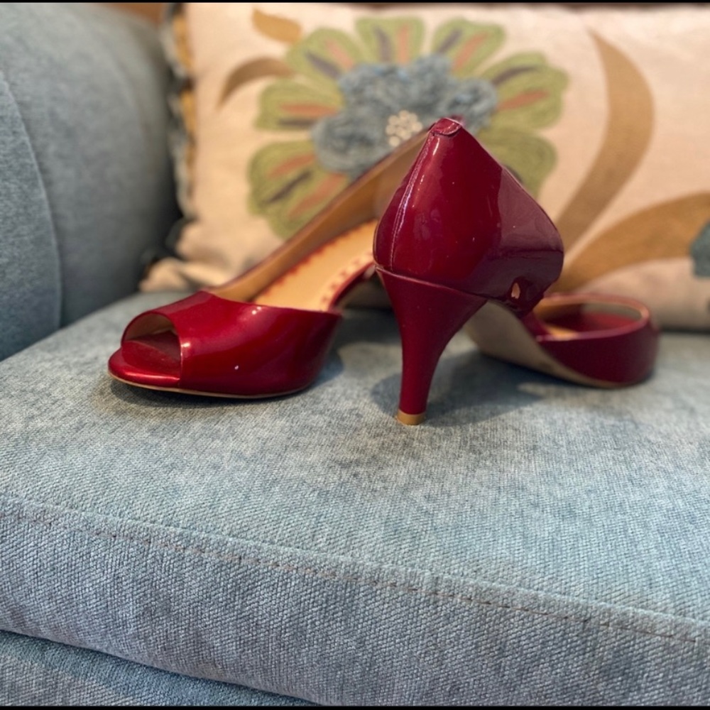 Alex Marie Red Open Toe heels